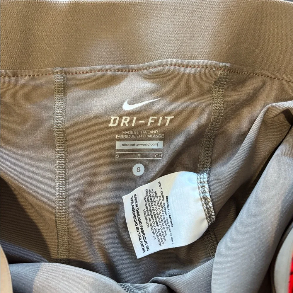 Nike Women's Bright Red and Gold Athletic Shorts - Picture 2 of 3